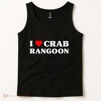 I Love Crab Rangoon American Food Funny Crab Rangoon Tank Top thumb 2
