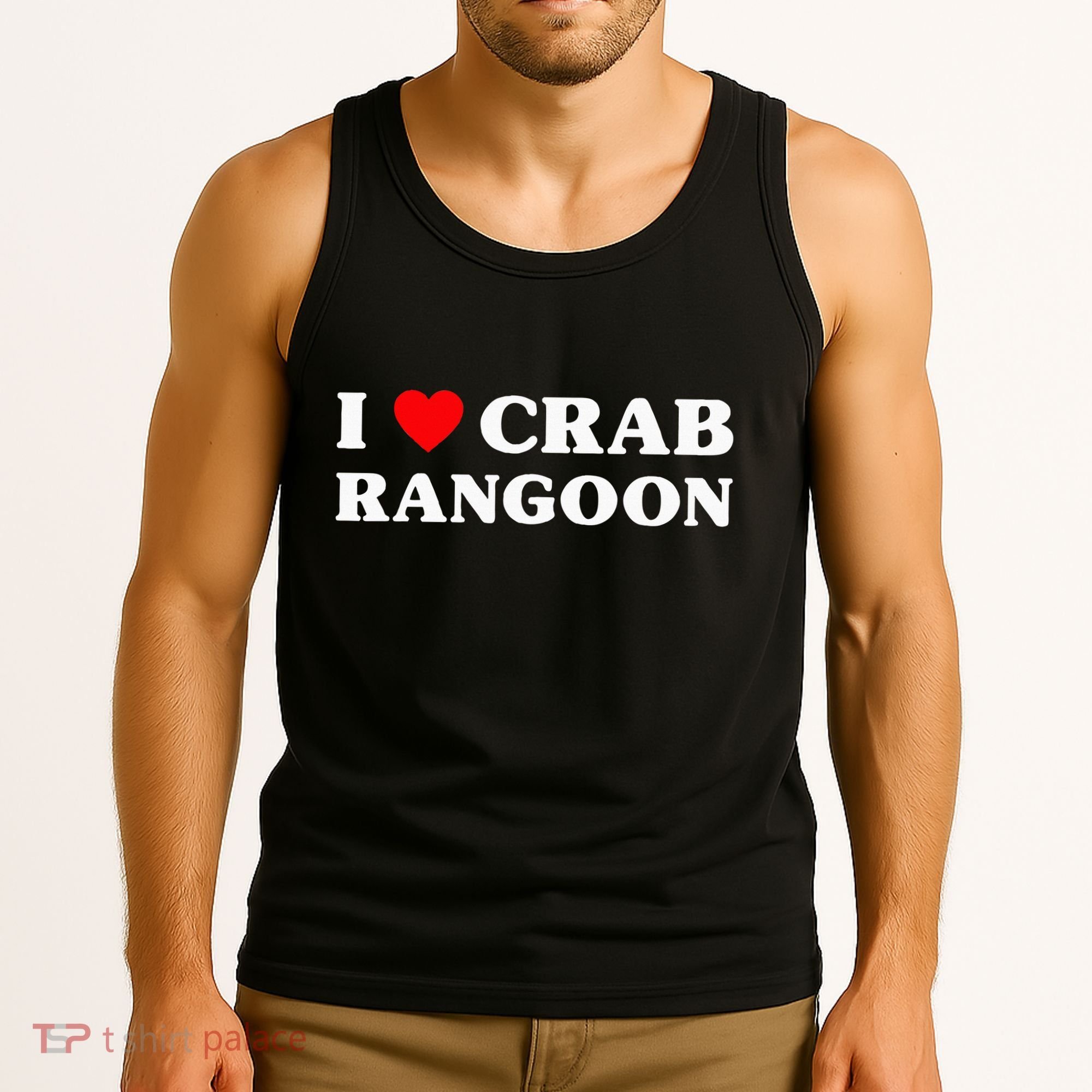 I Love Crab Rangoon American Food Funny Crab Rangoon Tank Top