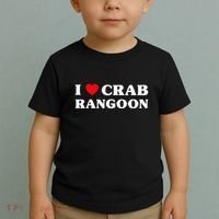 I Love Crab Rangoon American Food Funny Crab Rangoon Toddler T-Shirt thumb 2