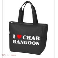 I Love Crab Rangoon American Food Funny Crab Rangoon Tote Bag thumb 3