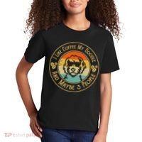 I Like Coffee My Doodle And Maybe 3 People Funny Doodle Dog Kids T-Shirt thumb 2