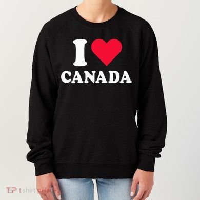 I Love Canada Heart Canada Women's Sweatshirt