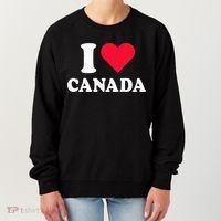 I Love Canada Heart Canada Women's Sweatshirt thumb 0