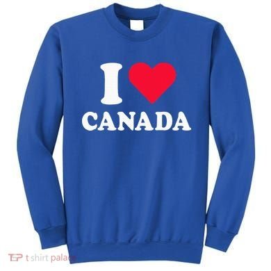 I Love Canada Heart Canada Sweatshirt