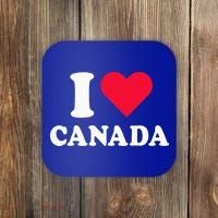 I Love Canada Heart Canada Coaster thumb 0