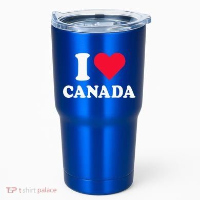 I Love Canada Heart Canada Tumbler