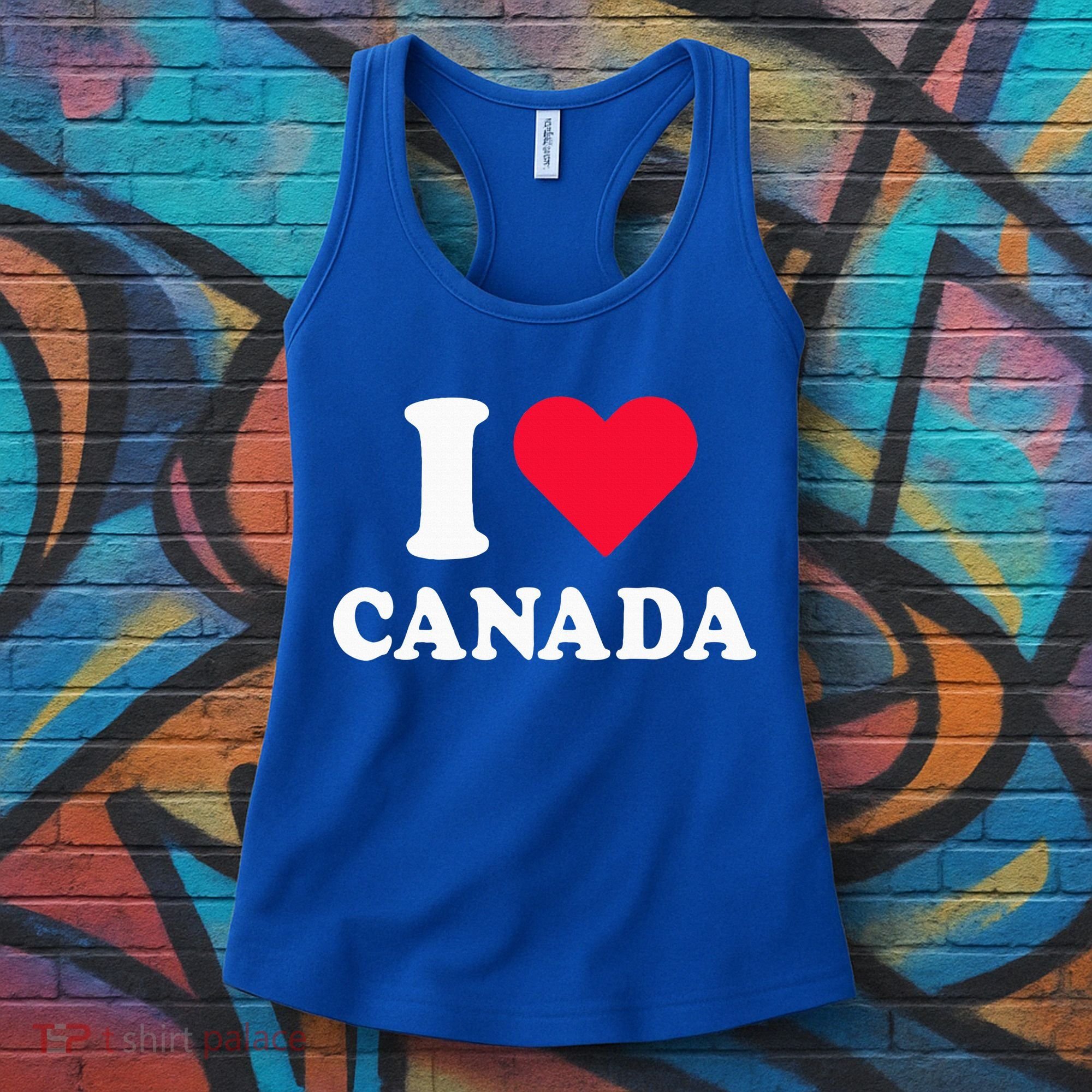 I Love Canada Heart Canada Women's Tank Top