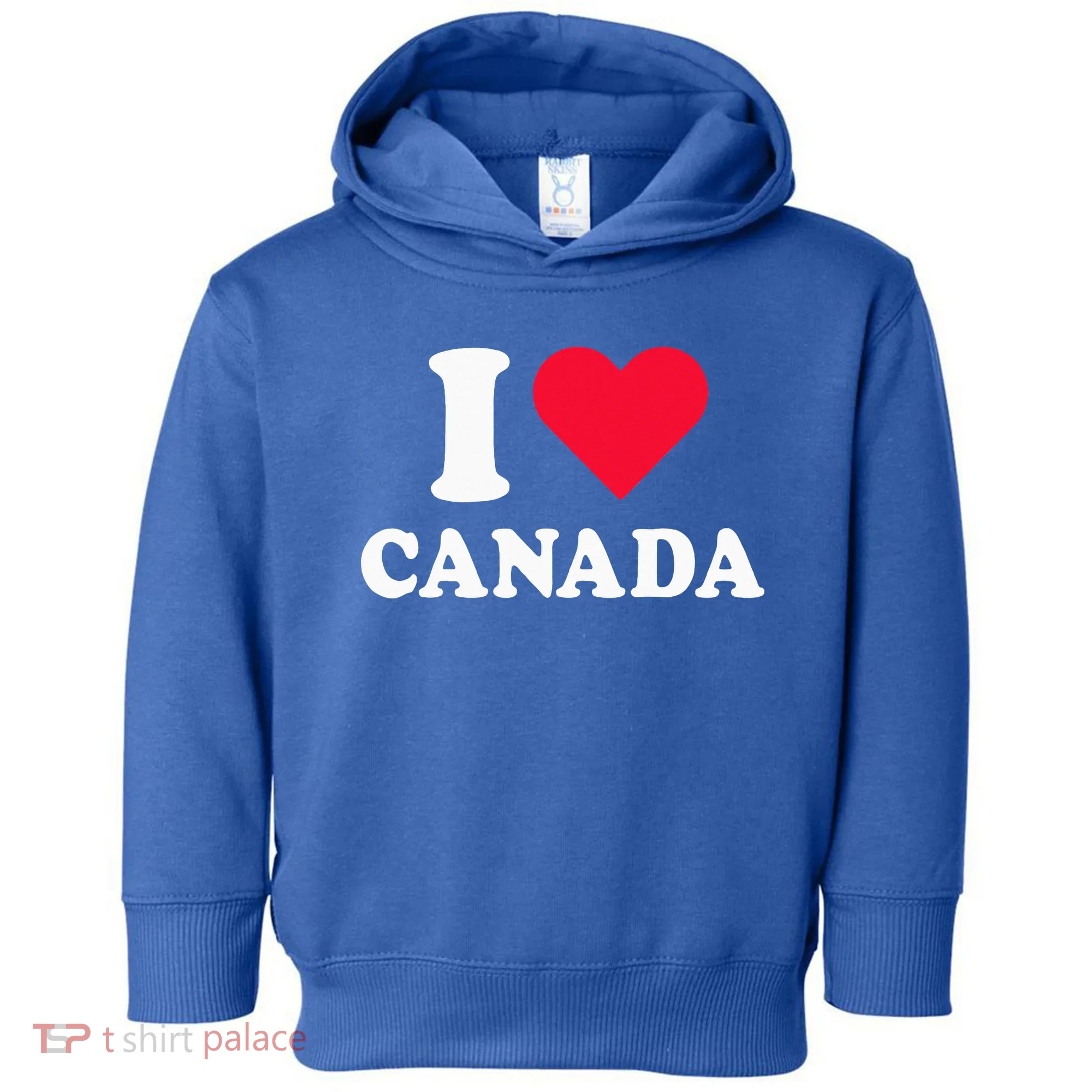 I Love Canada Heart Canada Toddler Hoodie
