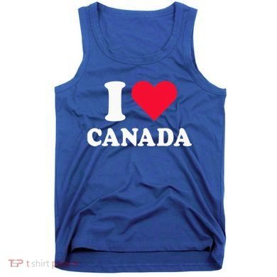 I Love Canada Heart Canada Tank Top