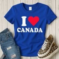 I Love Canada Heart Canada Women's T-Shirt thumb 3