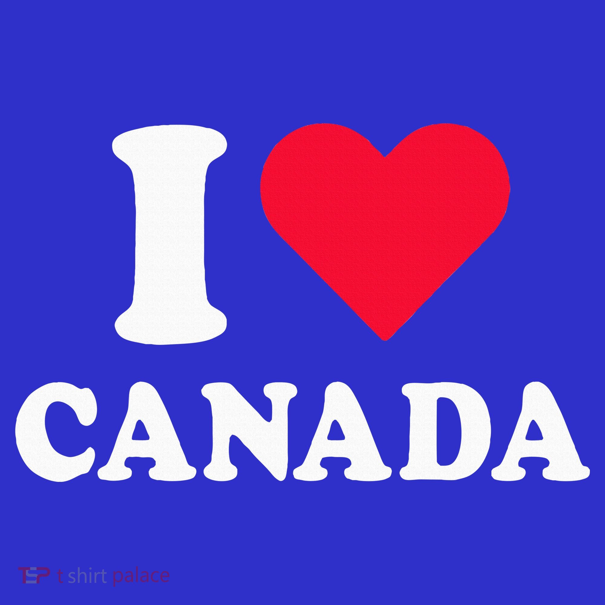 I Love Canada Heart Canada Kids Hoodie