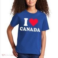 I Love Canada Heart Canada Kids T-Shirt thumb 2