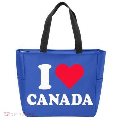 I Love Canada Heart Canada Tote Bag
