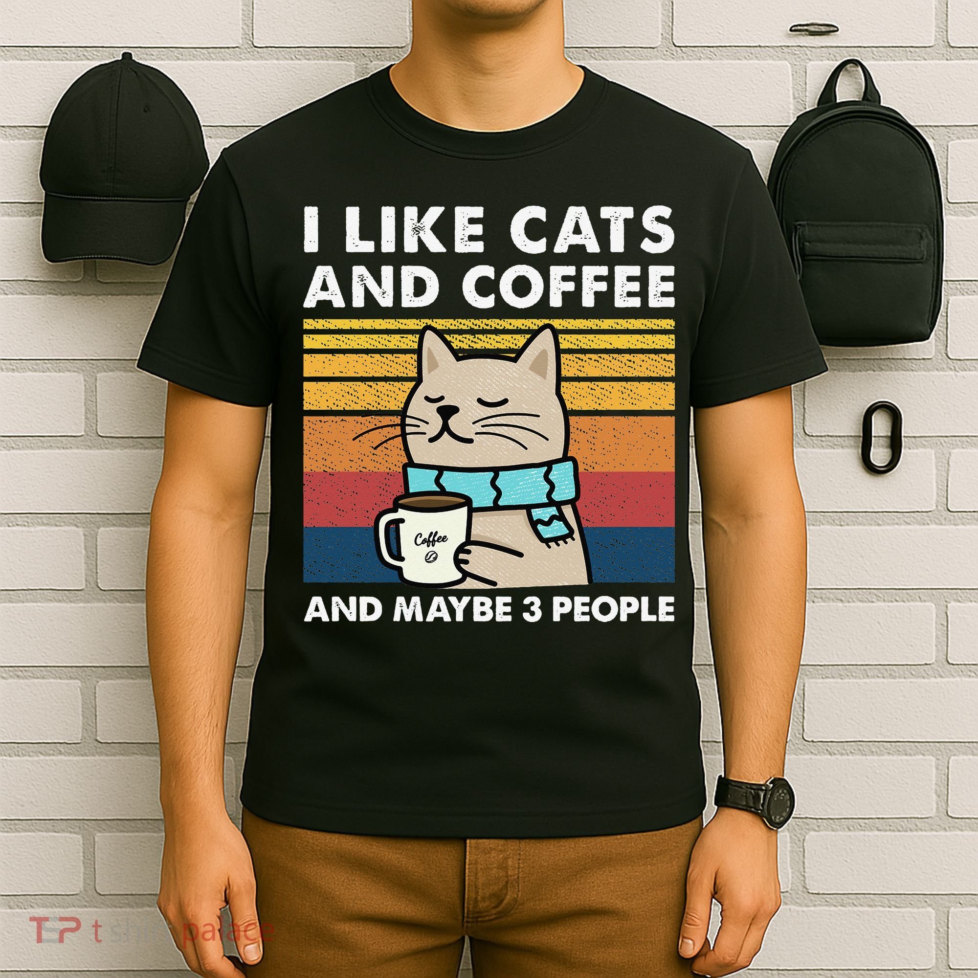 I Like Cats And Coffee And Maybe 3 People T-Shirt