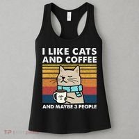 I Like Cats And Coffee And Maybe 3 People Women's Tank Top thumb 3