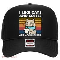 I Like Cats And Coffee And Maybe 3 People Hat thumb 0