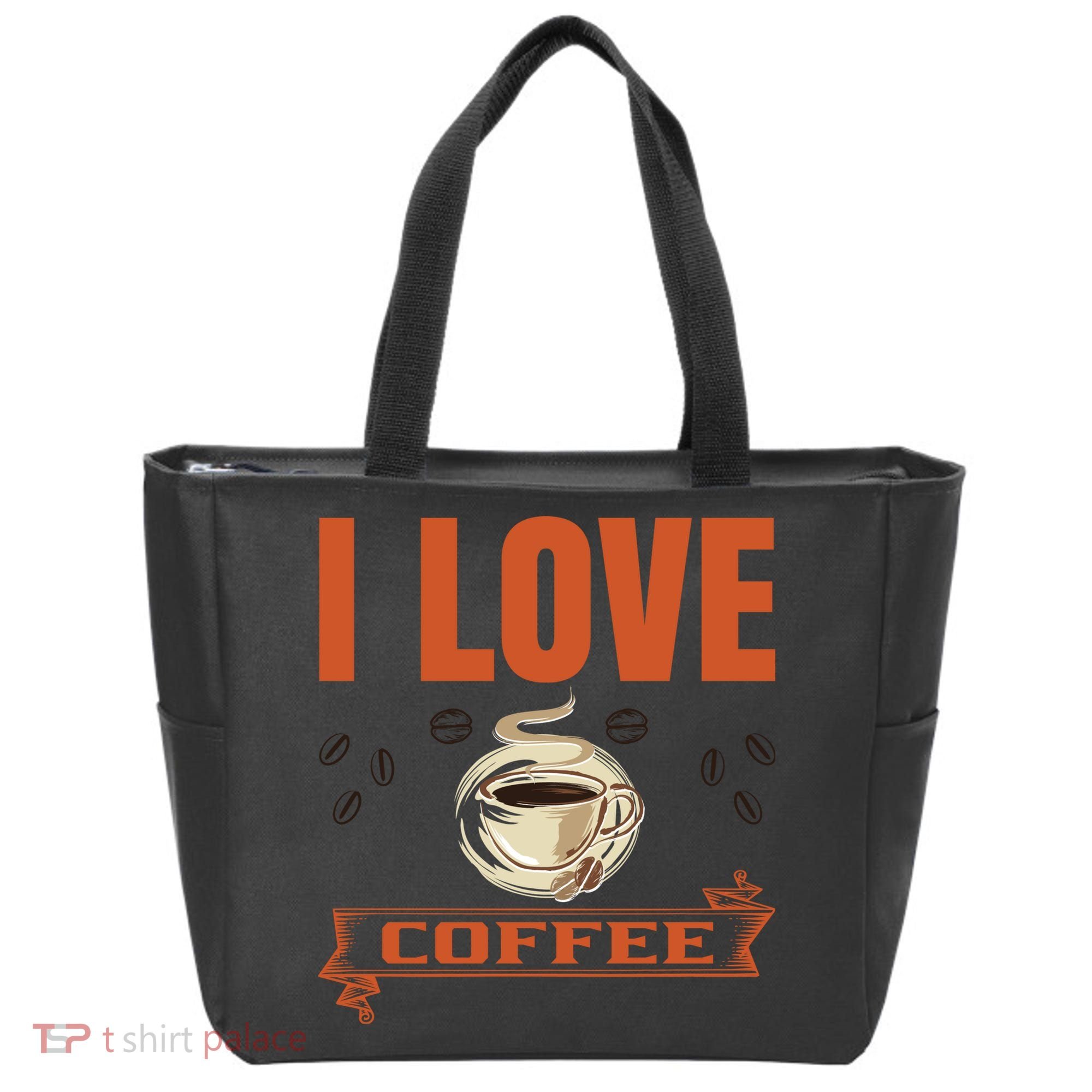 I Love Coffee Tote Bag