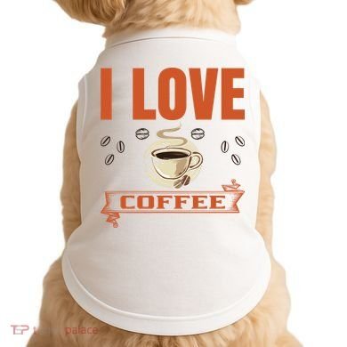 I Love Coffee Doggie Tank
