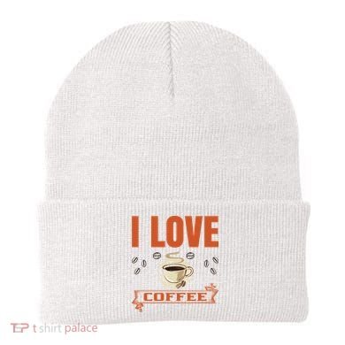 I Love Coffee Beanie