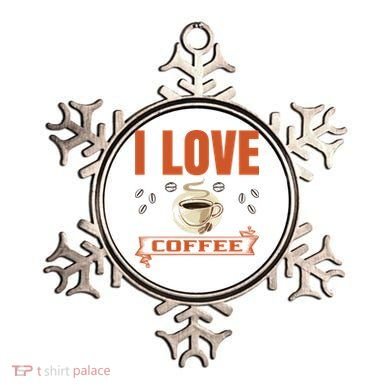 I Love Coffee Ornament