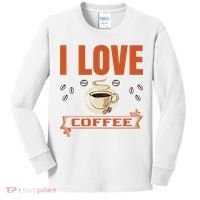 I Love Coffee Kids Long Sleeve Shirt thumb 0