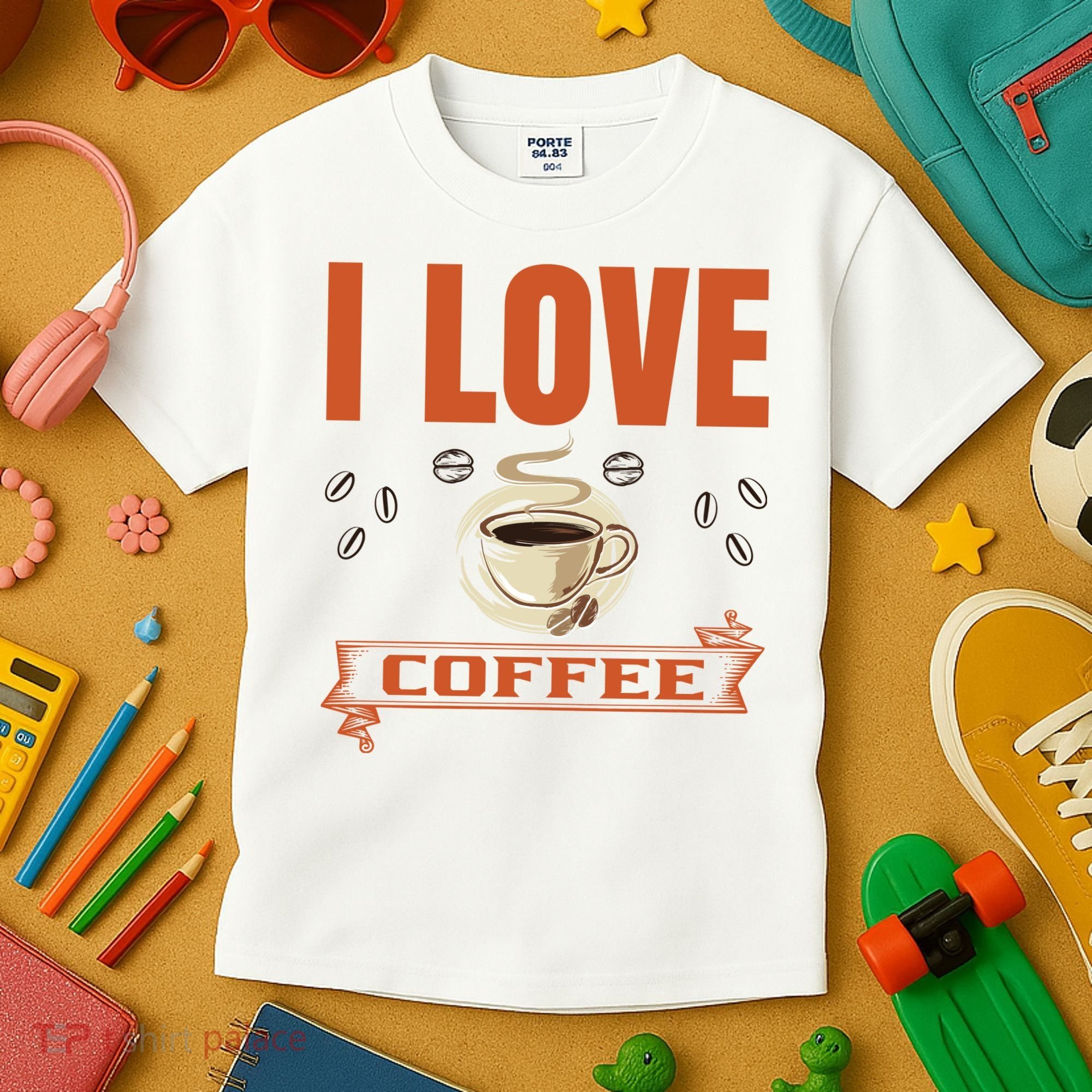 I Love Coffee Kids T-Shirt