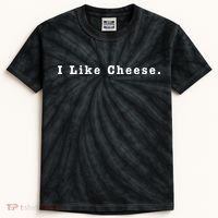 I Like Cheese Funny Cheese Loving Enthusiast Kids Tie-Dye T-Shirt thumb 0