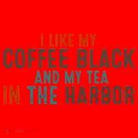 I Like Coffee Black And My Tea In The Harbor Santa Hat thumb 1