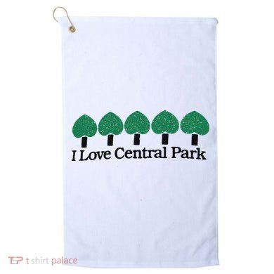 I Love Central Park Golf Towel