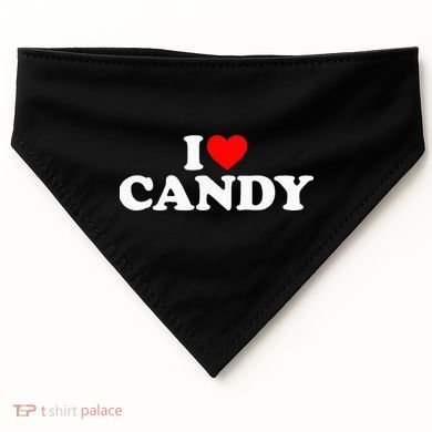 I Love Candy USA-Made Doggie Bandana