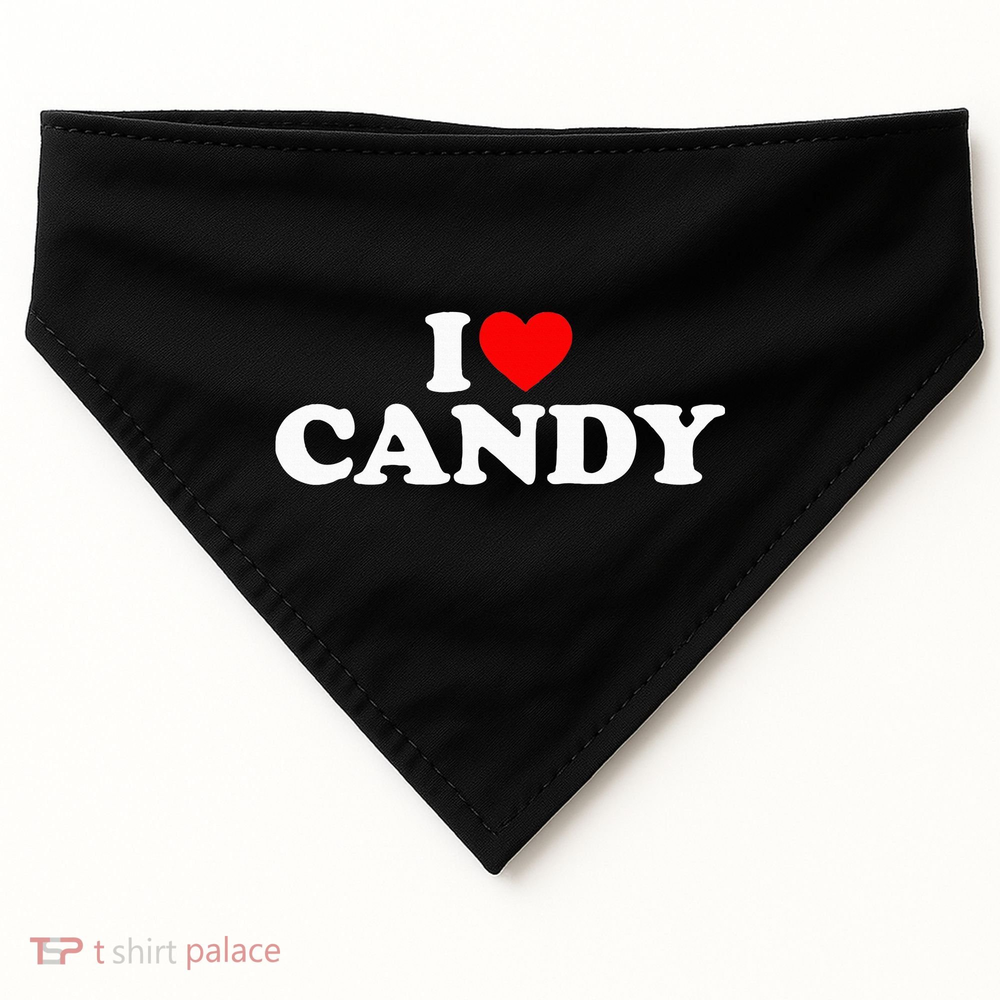 I Love Candy USA-Made Doggie Bandana