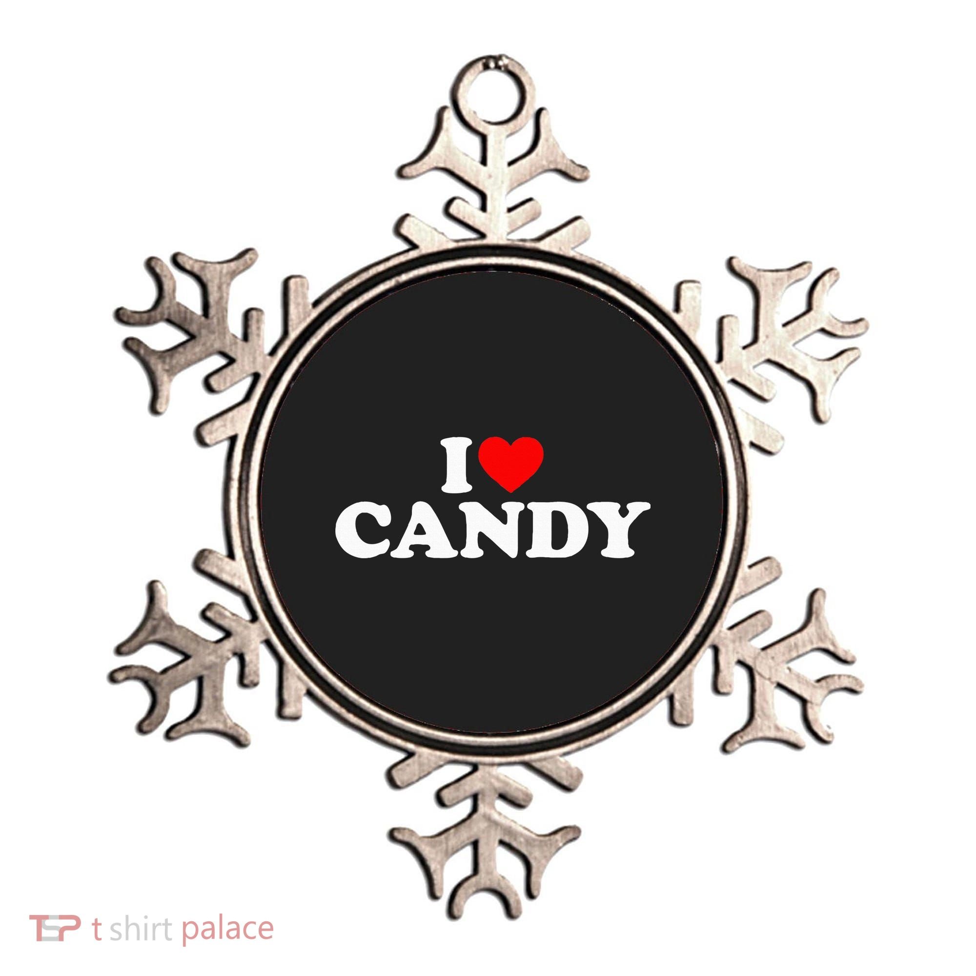 I Love Candy Ornament