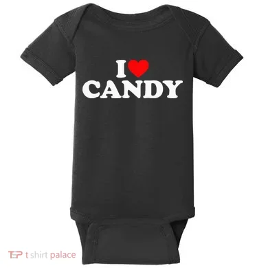 I Love Candy Baby Bodysuit