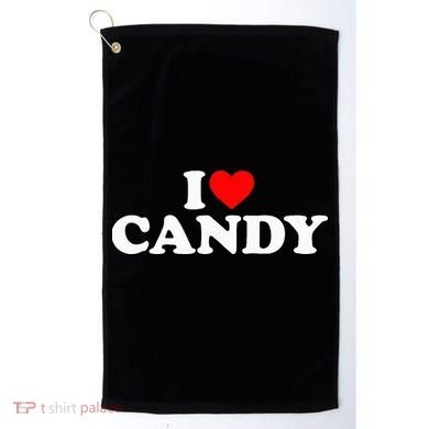 I Love Candy Golf Towel