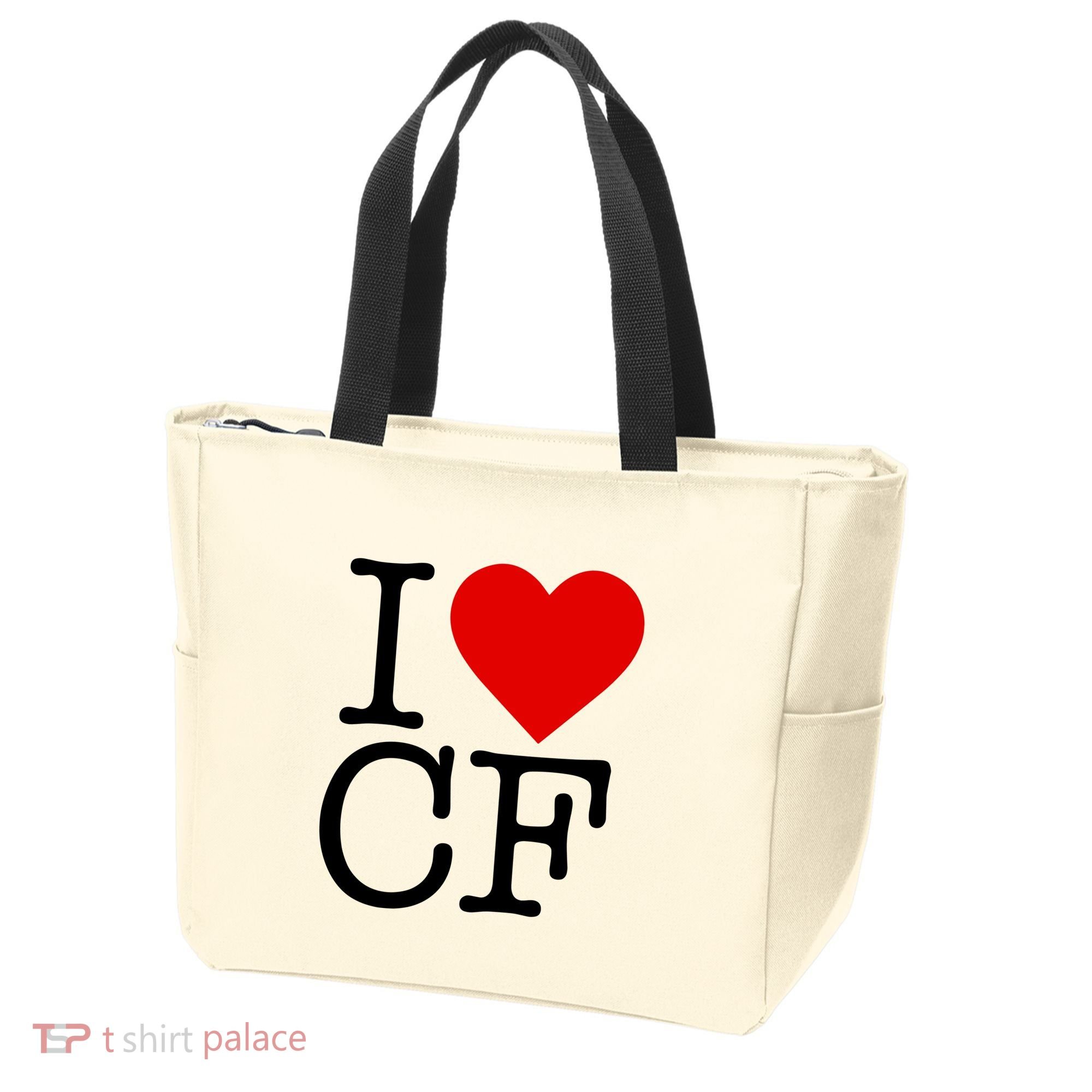 I Love Charlotte Folk Tote Bag