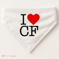 I Love Charlotte Folk USA-Made Doggie Bandana thumb 0