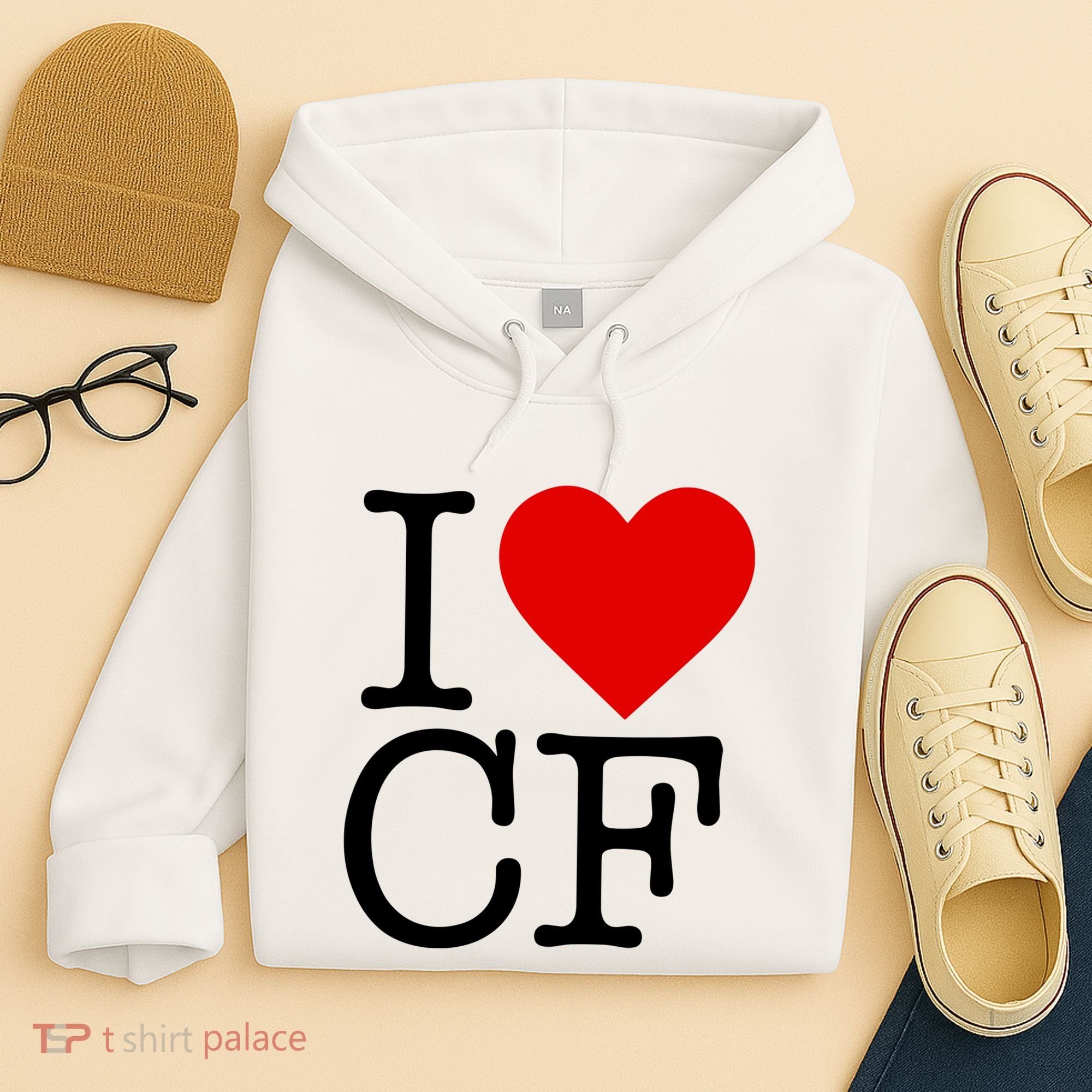 I Love Charlotte Folk Hoodie
