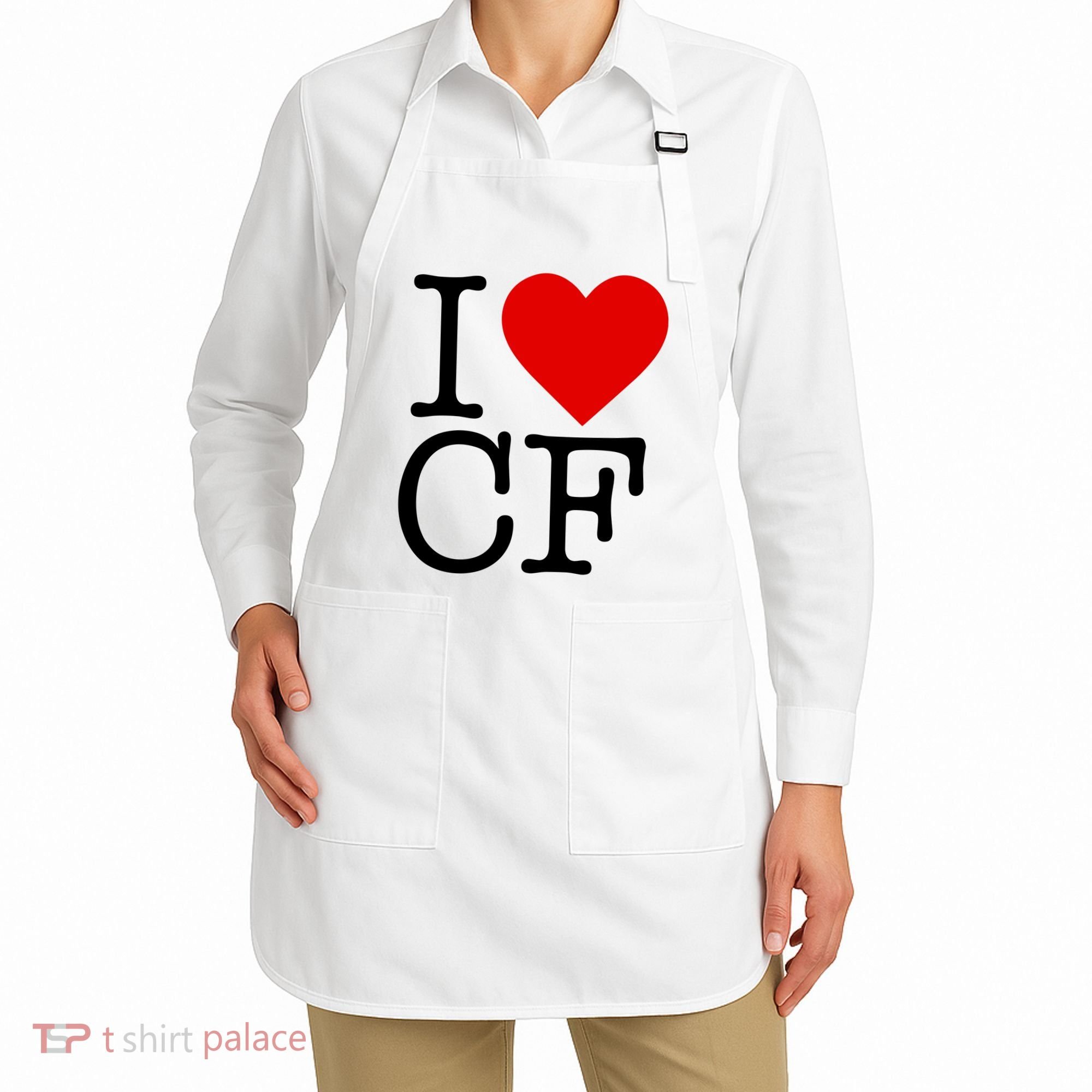 I Love Charlotte Folk Apron