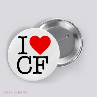 I Love Charlotte Folk Button