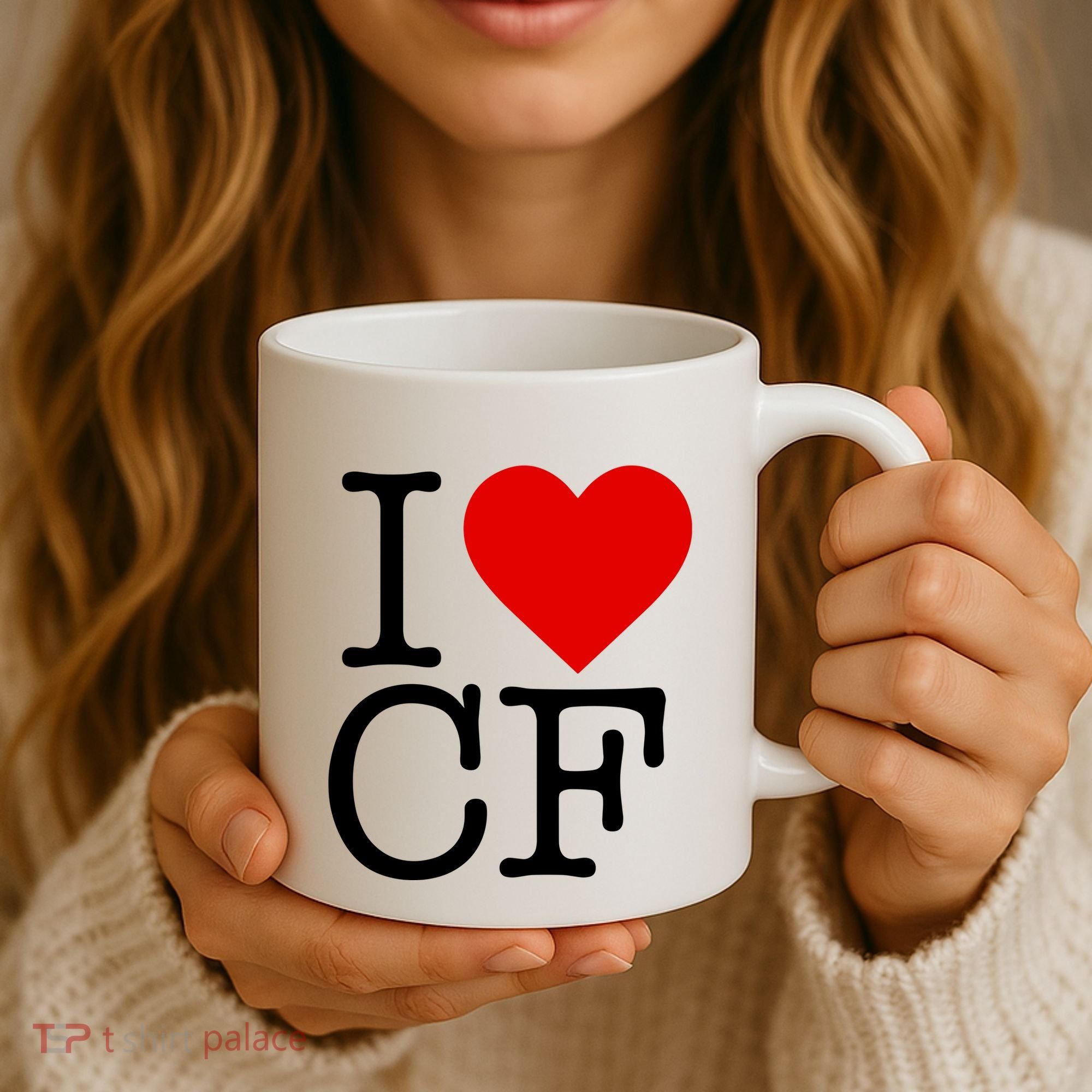I Love Charlotte Folk Coffee Mug