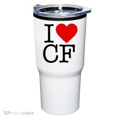 I Love Charlotte Folk Tumbler