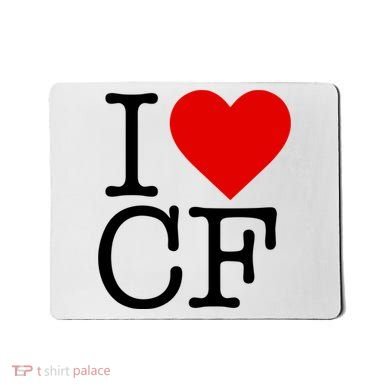 I Love Charlotte Folk Mousepad