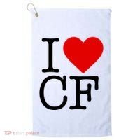 I Love Charlotte Folk Golf Towel thumb 0
