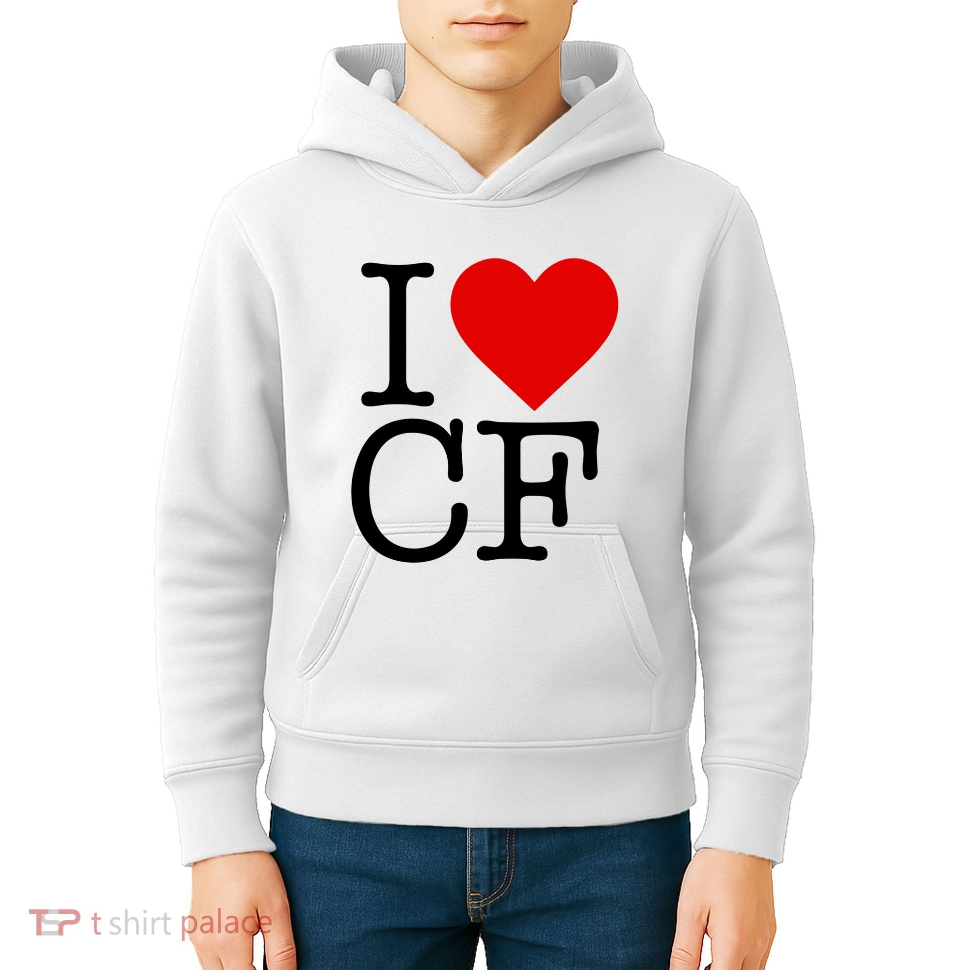 I Love Charlotte Folk Kids Hoodie