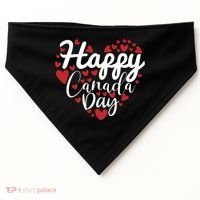 I Love Canada Happy Canada Day Gift USA-Made Doggie Bandana thumb 0