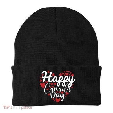 I Love Canada Happy Canada Day Gift Beanie