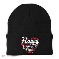 I Love Canada Happy Canada Day Gift Beanie thumb 0