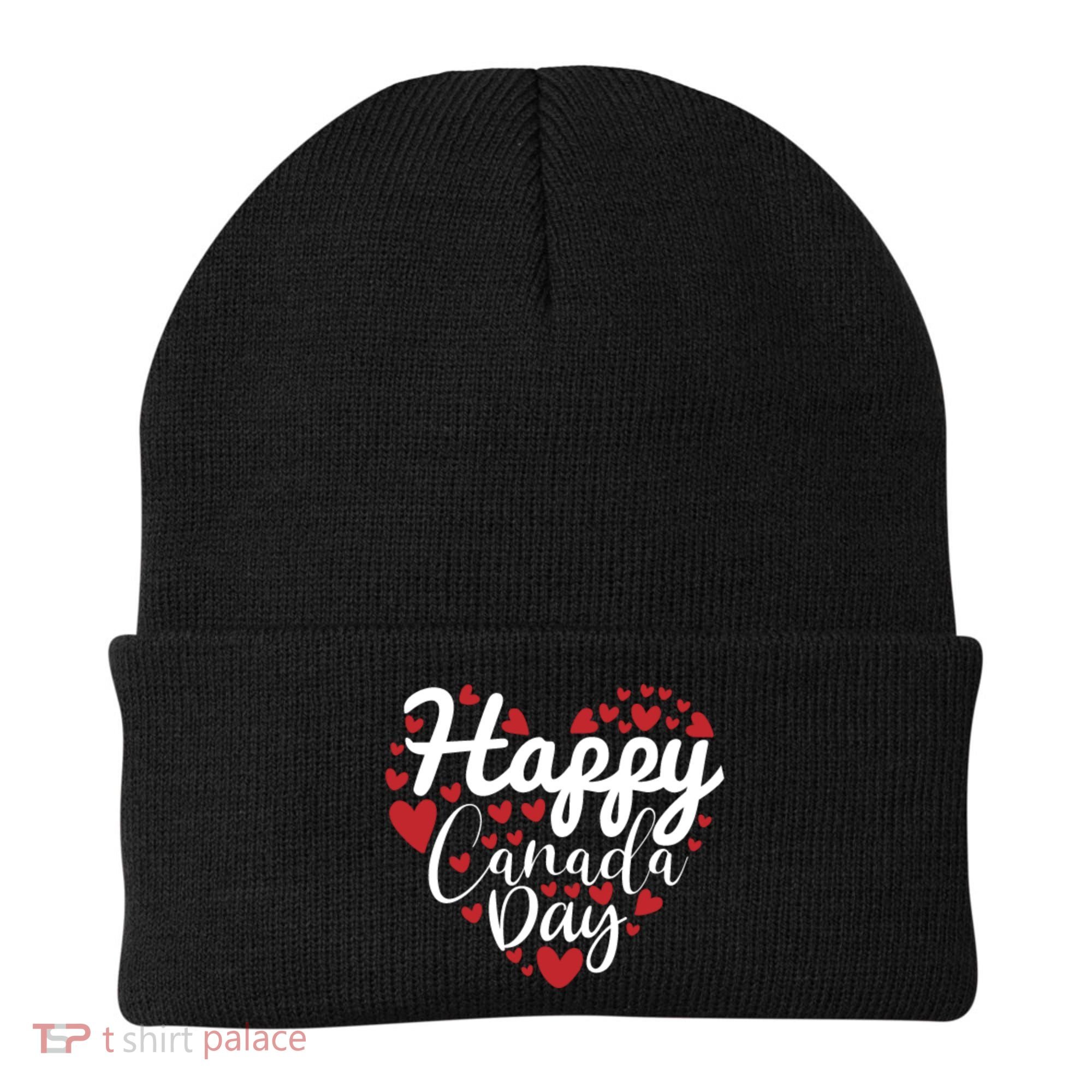I Love Canada Happy Canada Day Gift Beanie