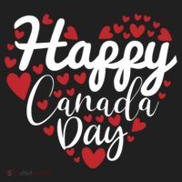 I Love Canada Happy Canada Day Gift Golf Towel thumb 3
