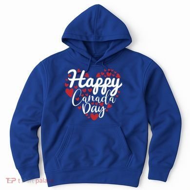 I Love Canada Happy Canada Day Gift Hoodie